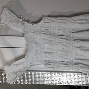 Laced white top